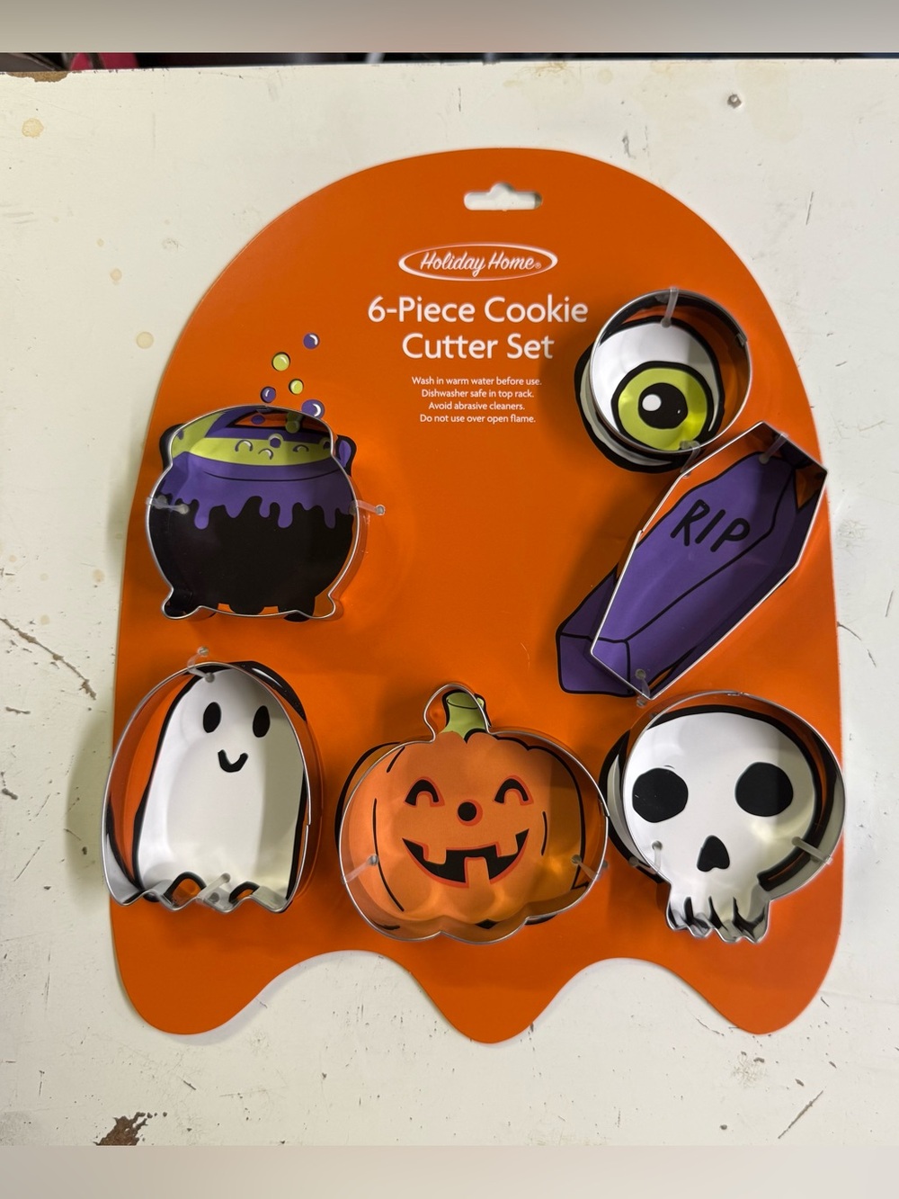 Holiday Home 6pc Cookie Cutter Set Halloween Monster Mash Skull Ghost Coffin New
